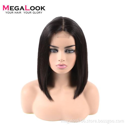 Pre-Plucked Hairline Human Hair Natural Long 2*4 2*6 Deep Parting Human Hair Wigs